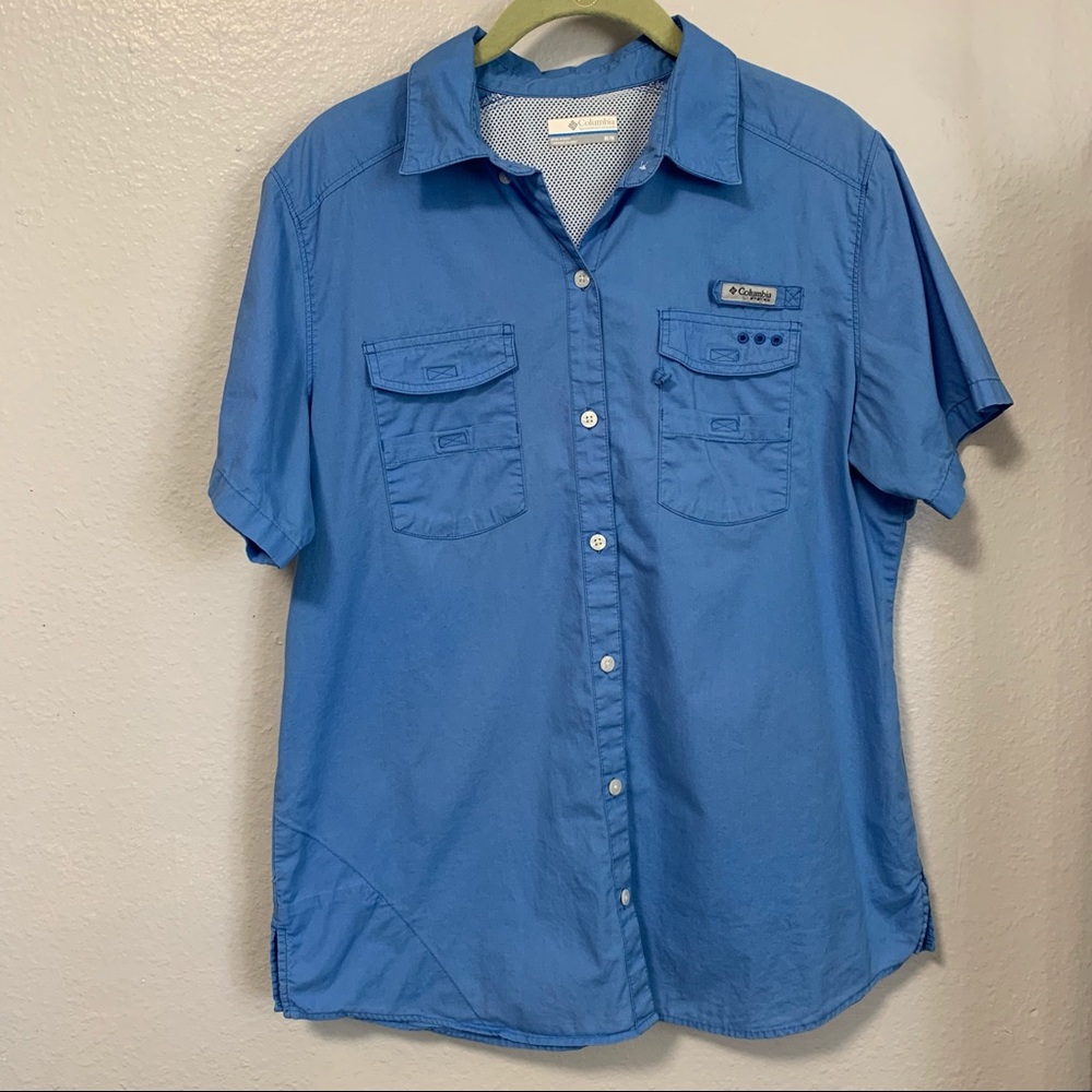 Columbia PFG men’s short sleeve button down shirt size medium